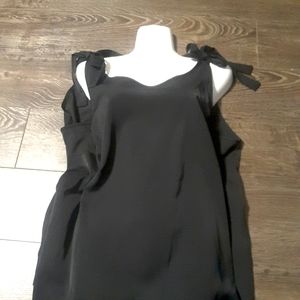 Shein curve black tank top